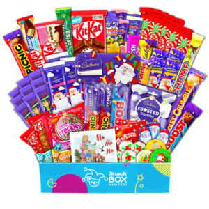 christmas themed chocolate gift hamper