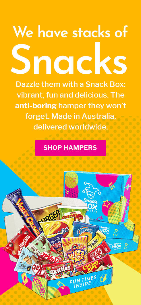 Snack Box Hampers Bright Colourful Fun