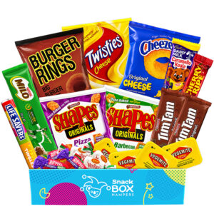 true blue australian faves snack box gift hamper fun size
