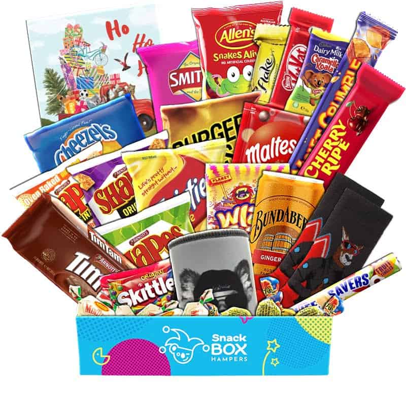 Christmas Elite Treat Mix Snack Box Gift Hamper for Him – Large - Snack ...