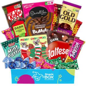 christmas assorted dark chocolate gift box hamper