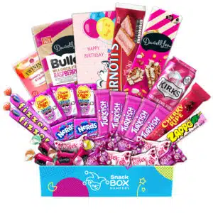 BirthdayTickled Pink Snack Box Gift Hamper for Her – Large