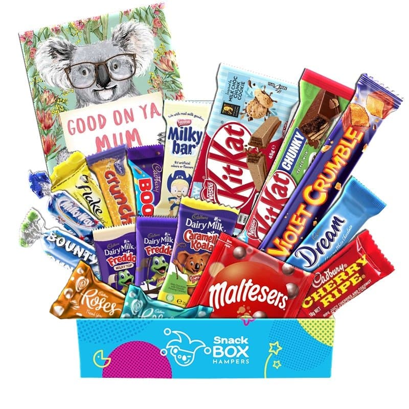 Mother's Day Chockablock Chocolate Box Gift Hamper – Fun Size - Snack ...