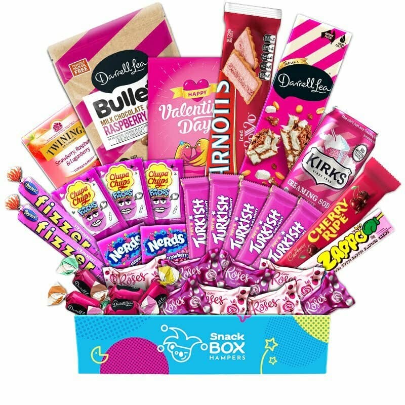 Valentine’s Day Tickled Pink Snack Box Gift Hamper – Large