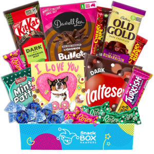 anniversary assorted dark chocolate gift box hamper