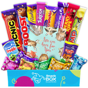 get well soon cadbury faves chocolate-box gift hamper fun size