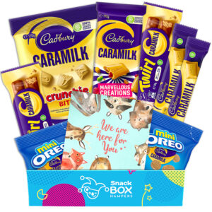 get well soon caramilk gift box hamper