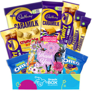 thank you caramilk gift box hamper