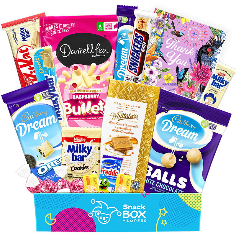 thank-you-white-chocolate-gift-box-hamper thank you white chocolate gift box hamper