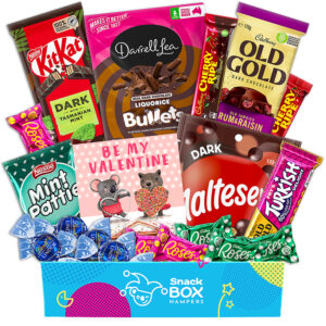 valentines day assorted dark chocolate gift box hamper