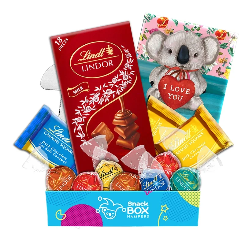 Anniversary Lindt Chocolate Gift Box Hamper – Fun Size