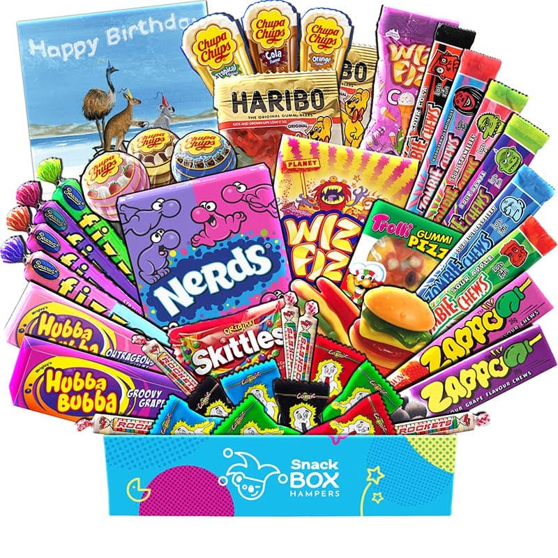 Birthday Kaleidoscope Lolly Box Gift Hamper – Medium - Snack Box Hampers