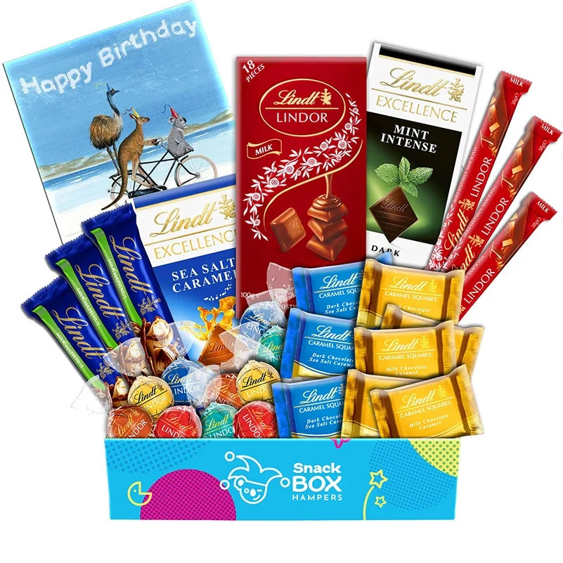 Birthday Lindt Chocolate Gift Box Hamper – Medium
