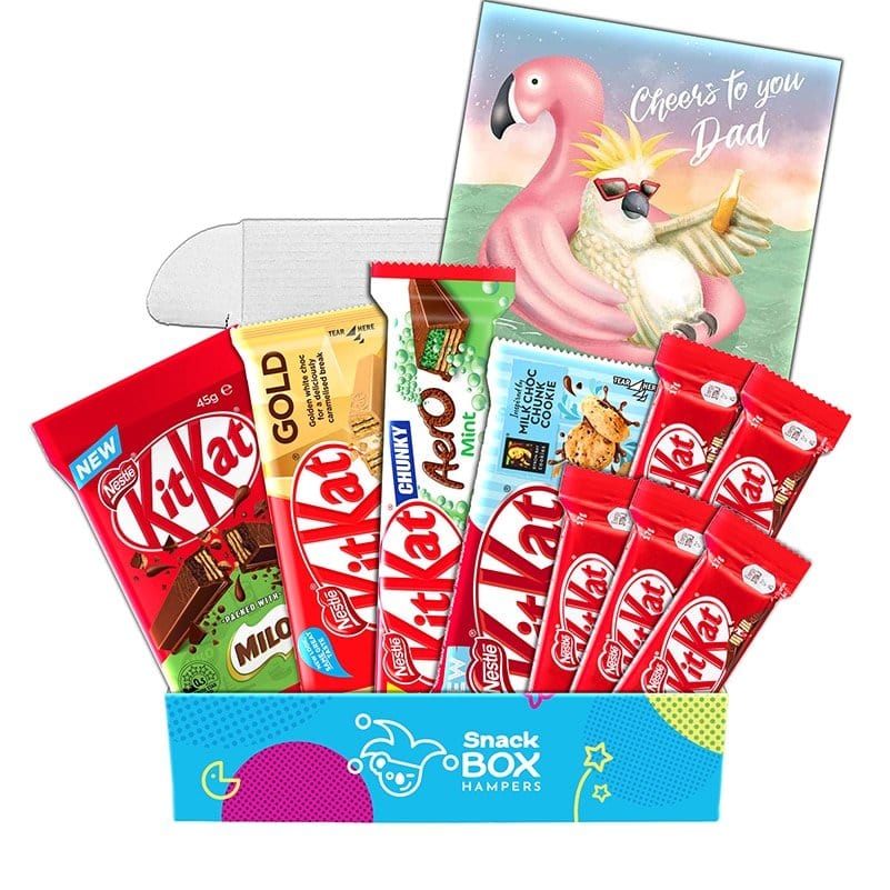 Father's Day KitKat Chocolate Gift Box Hamper Set – Fun Size