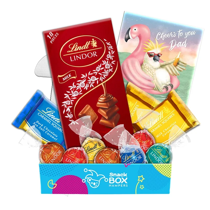 Father's Day Lindt Chocolate Gift Box Hamper – Fun Size