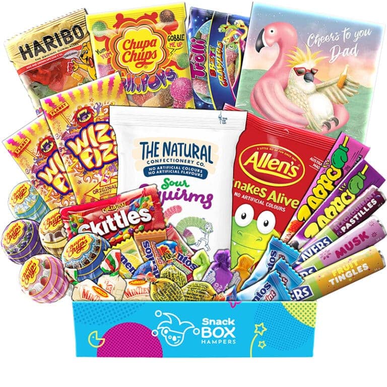 Father's Day Mega Zest Lolly Box Gift Hamper – Medium - Snack Box Hampers