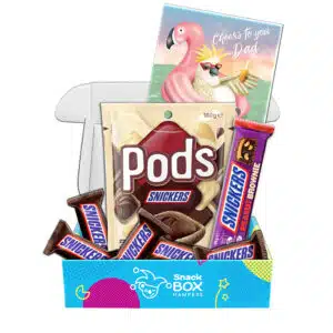 Father's Day Snickers Chocolate Gift Box Basket - Fun Size