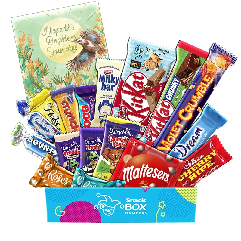 Get Well Soon Chockablock Chocolate Box Gift Hamper – Fun Size