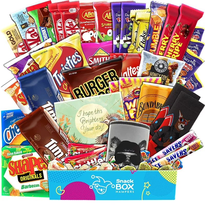 Get Well Soon Elite Treat Mix Snack Box Gift Hamper for Him – Extra Large