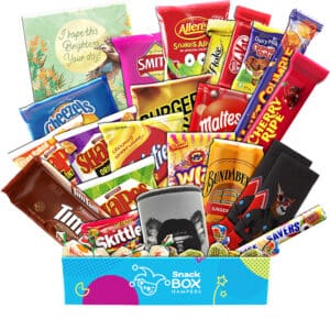 Get Well Soon Elite Treat Mix Snack Box Gift Hamper for Him – Large