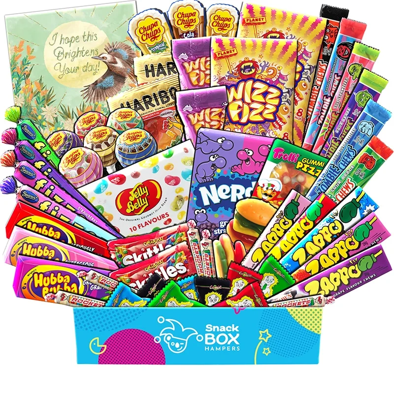 Get Well Soon Kaleidoscope Lolly Box Gift Hamper – Large - Snack Box ...