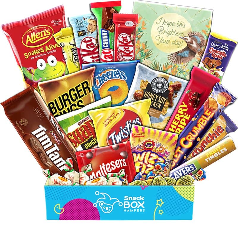 Get Well Soon Mega Zest Lolly Box Gift Hamper – Medium Snack Box Hampers