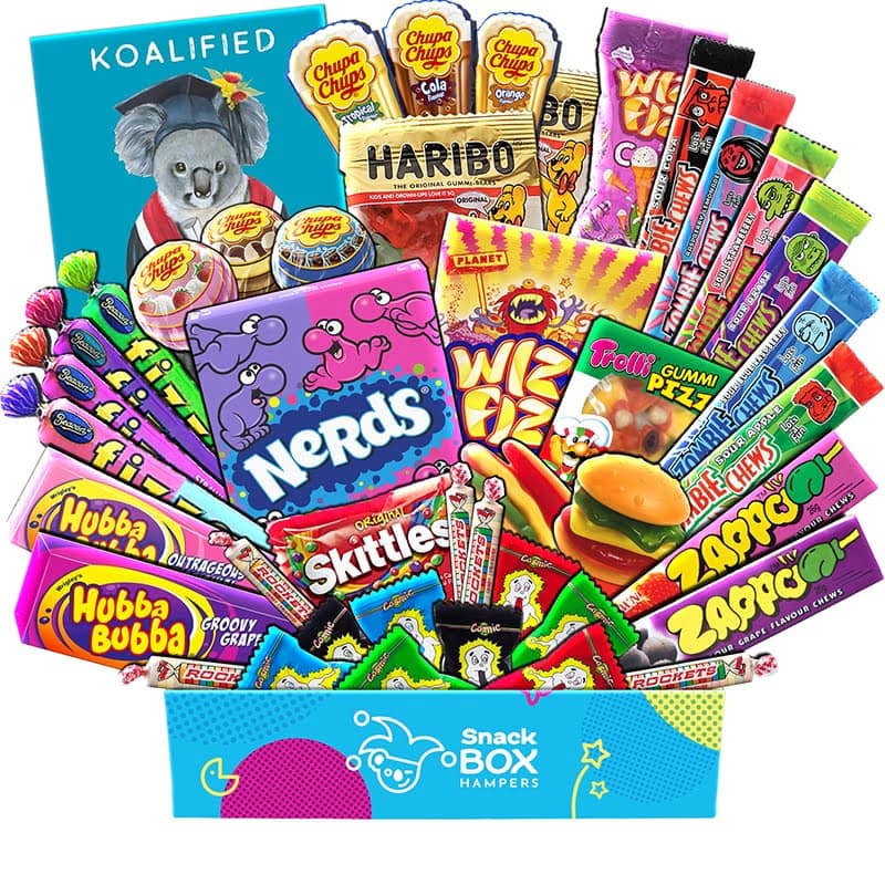 Graduation Kaleidoscope Lolly Box Gift Hamper – Medium - Snack Box Hampers