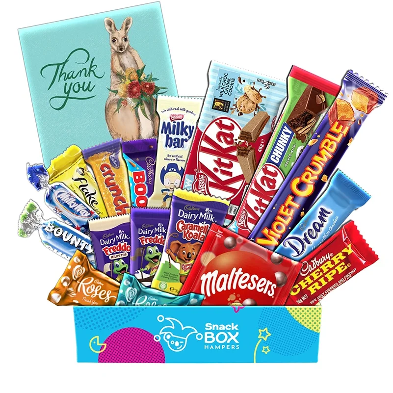 Thank You Chockablock Chocolate Box Gift Hamper – Fun Size