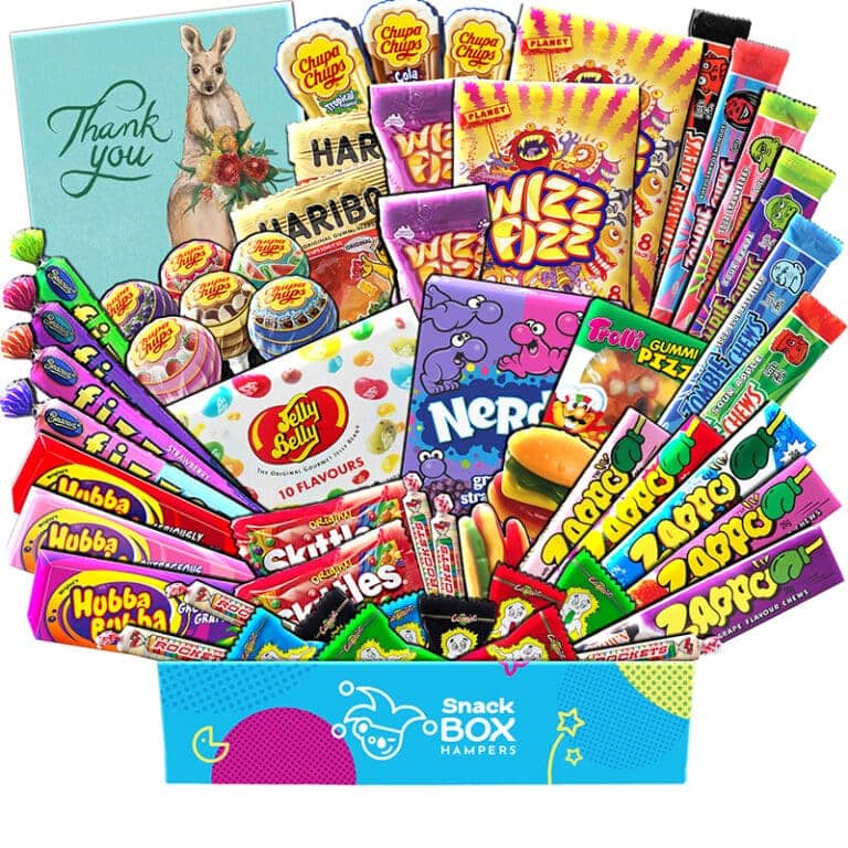Thank You Kaleidoscope Lolly Box Gift Hamper – Large - Snack Box Hampers