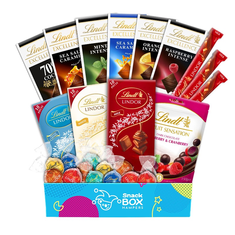 Lindt Chocolate Gift Box Hamper - Large - Snack Box Hampers