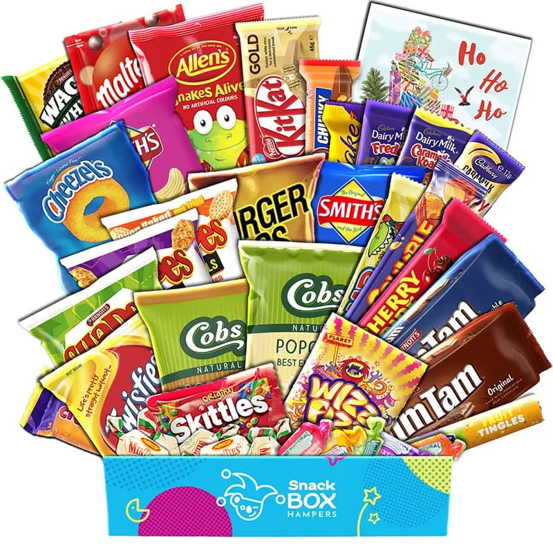 Christmas Binge and Bite Movie Night Snack Box Hamper – Large