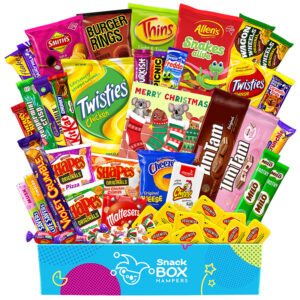 christmas true blue australian faves snack box gift hamper large