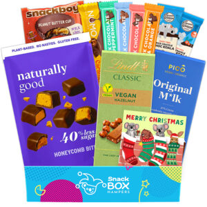 christmas vegan chocolate gift box hamper