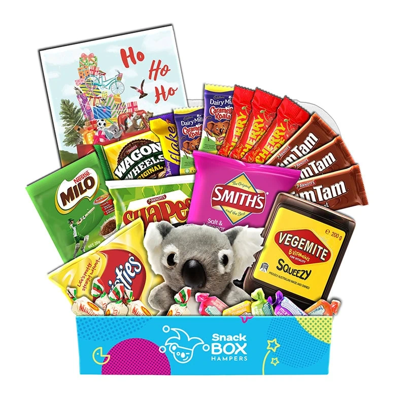 Christmas Koala Hugs Australian Faves Care Package Gift Hamper – Medium