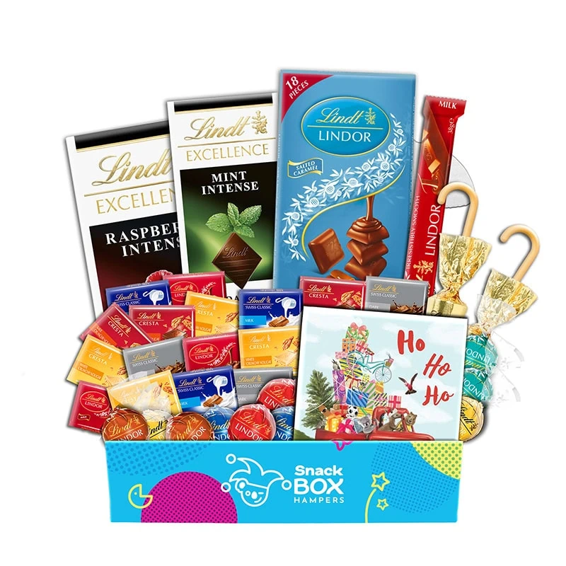 Christmas Lindt Premium Chocolate Gift Box Hamper - Medium