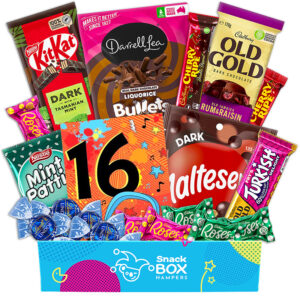 16th birthday assorted dark chocolate gift box hamper