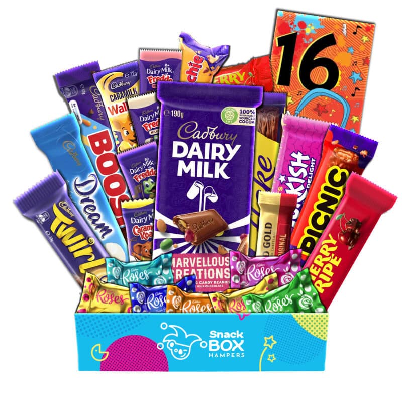 16th Birthday Cadbury Faves Chocolate Box Gift Hamper – Medium