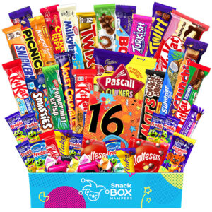 16th birthday chockablock chocolate box gift hamper large