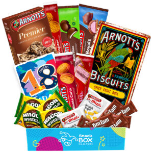 18th Birthday Arnotts Biscuit Gift Box Hamper Medium