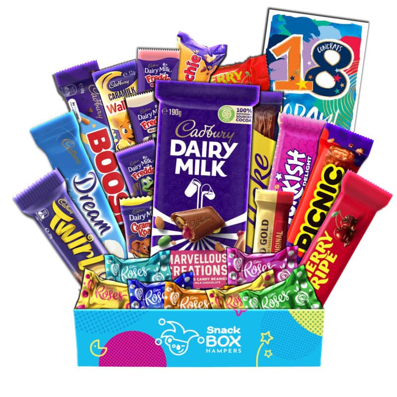 18th Birthday Cadbury Faves Chocolate Box Gift Hamper – Medium
