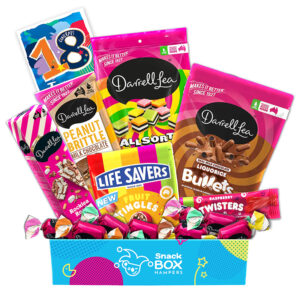 18th Birthday Darrell Lea Faves Chocolate Box Gift Hamper – Large