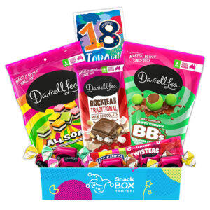 18th Birthday Darrell Lea Faves Chocolate Box Gift Hamper - Small