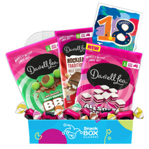 18th Birthday Darrell Lea Faves Chocolate Box Gift Hamper - Small