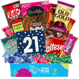 21st birthday assorted dark chocolate gift box hamper