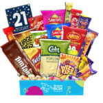 21st Birthday Binge and Bite Movie Night Snack Box Hamper – Medium