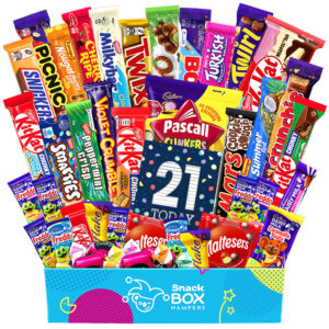21st birthday chockablock chocolate box gift hamper large