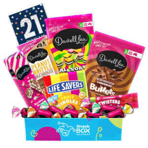 21st Birthday Darrell Lea Faves Chocolate Box Gift Hamper – Large