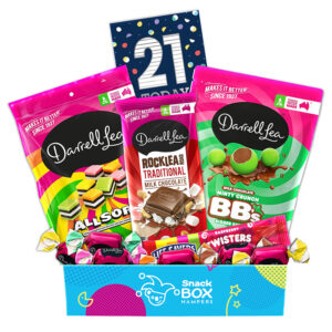 21st Birthday Darrell Lea Faves Chocolate Box Gift Hamper - Small