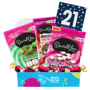 21st Birthday Darrell Lea Faves Chocolate Box Gift Hamper - Small