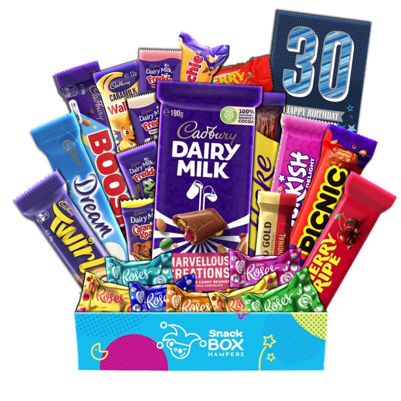 30th Birthday Cadbury Faves Chocolate Box Gift Hamper – Medium
